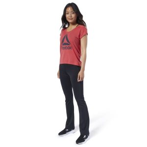 Reebok Workout Ready Supremium 2.0 T Shirt Damen - Rot - DE 196-ZRE